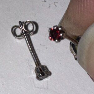 2 Mm Round Sterling Silver Stud Earrings